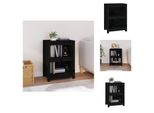 Vidaxl Libreria Nera 50X35X68 Cm In Legno Di Pino Massiccio - Librerie E Scaffali