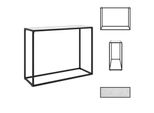 Vidaxl Consolle Bianca 100X35X75 Cm In Vetro Temperato - Tavoli Laterali