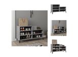 Vidaxl Portascarpe Grigio Sonoma 102X36X60 Cm Materiale A Base Di Legno - Portascarpe E Armadietti
