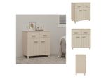 Vidaxl Credenza Hamar Marrone Miele 79X40X80 Cm Pino Massiccio - Credenze