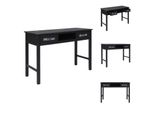 Vidaxl Tavolino Nero 110 X 45 X 76 Cm In Legno - Tavoli Laterali