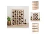 Vidaxl Portabottiglie 70X33X94 Cm In Legno Massiccio Di Pino - Portabottiglie