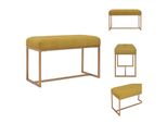 Vidaxl Panca 80 Cm In Velluto Giallo Senape - Panche Per Il Corridoio E Per La Sala