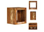 Vidaxl Sgabello 40X30X40 Cm In Legno Massiccio Antico - Tavolini