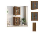 Vidaxl Armadio A Muro Effetto Rovere Marrone 69,5X34X90 Cm - Credenze