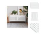 Vidaxl Ante Dell'armadio A Doghe 2 Pezzi Bianco 39,5X59,4 Cm Legno Massiccio - Ante Dell'armadio