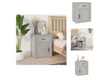 Vidaxl Comodino Grigio Cemento 50X36X60 Cm Materiale Legno - Comodini