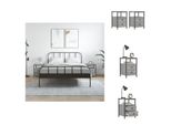 Vidaxl Comodini 2 Pz. Grigio Sonoma 34X35,5X50 Cm Materiale A Base Di Legno - Comodini