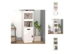 Vidaxl Credenza Bianca 34X40X108,5 Cm Pino Massiccio - Credenze