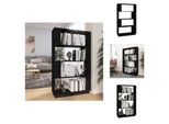 Vidaxl Libreria/Divisorio Nero 80X25X132 Cm In Legno Di Pino Massiccio - Librerie & Librerie