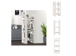 Vidaxl Libreria/Divisorio Bianco 41X35X91 Cm In Legno Di Pino Massiccio - Librerie E Scaffali