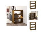 Vidaxl Scaffale/Divisorio Per Camera Marrone Miele 80X35X103 In Legno Di Pino Massiccio - Librerie & Librerie