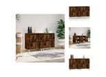 Vidaxl Credenze 2 Pz. Rovere Affumicato 60X35X70 Cm Materiale A Base Di Legno - Credenze