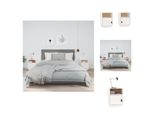 Vidaxl Comodini 2 Pz. Bianco 40X34X55 Cm Pino Massiccio - Comodini
