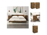 Vidaxl Comodini 2 Pz. Rovere Fumé 40X36X65 Cm - Comodini