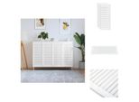 Vidaxl Ante Dell'armadio A Doghe 4 Pezzi Bianco 99,3X39,4 Cm Legno Massiccio - Ante Dell'armadio