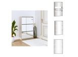 Vidaxl Scarpiera Con Specchio 3 Scomparti Grigio Cemento 63X17X102,5 Cm - Scarpiere E Armadietti