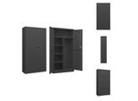 Vidaxl Armadietto Antracite 90X40X180 Cm In Acciaio - Armadietti Per Archiviazione
