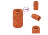 Vidaxl Corda Da Barca Arancione 2 Mm 100 M Polipropilene - Corde