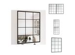 Vidaxl Specchio Da Parete 2 Pezzi Nero 80X60 Cm In Metallo - Specchio