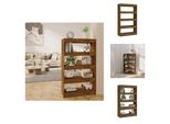 Vidaxl Libreria/Divisorio In Rovere Affumicato 80X30X135 Cm Materiale A Base Di Legno - Librerie E Scaffali
