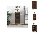 Vidaxl Credenza Marrone Effetto Rovere 34,5X34X90 Cm Materiale Legno - Credenze