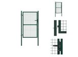 Vidaxl Cancello Di Recinzione In Acciaio 100X150 Cm Verde - Cancelli Da Giardino