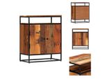 Vidaxl Credenza 60X35X76 Cm Legno Massiccio Di Recupero E Acciaio - Credenze