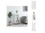 Vidaxl Armadio A Ripiani Bianco Lucido 34,5X32,5X90 Cm In Legno - Credenze