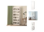 Vidaxl Libreria/Divisorio Bianco 80X30X199,5 Cm In Legno Di Pino Massiccio - Librerie E Scaffalature