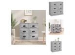 Vidaxl Credenza Grigio Cemento 70X35,5X67,5 Cm Materiale Legno - Credenze