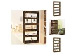 Vidaxl Scaffale/Divisorio Per Camera In Rovere Fumé 80X30X166 Cm Materiale A Base Di Legno - Librerie E Scaffali