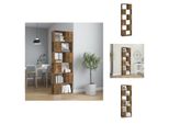 Vidaxl Libreria/Divisorio In Rovere Fumé 60X24X186 Cm - Librerie E Scaffali