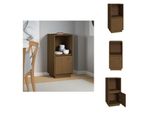Vidaxl Credenza Marrone Miele 38X35X80 Cm In Legno Di Pino Massiccio - Credenze
