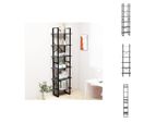 Vidaxl Scaffale Grigio 60X30X210 Cm In Legno Di Pino Massiccio - Librerie E Scaffali