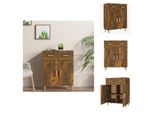 Vidaxl Credenza Rovere Fumé 69,5X34X89 Cm Materiale Legno - Credenze