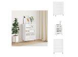Vidaxl Credenza Bianca 57X35X90 Cm Materiale A Base Di Legno - Credenze