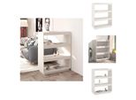 Vidaxl Libreria/Divisorio Bianco 80X35X103 Cm In Legno Di Pino Massiccio - Librerie E Scaffalature