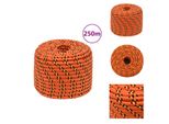 Vidaxl Corda Per Barca Arancione 14 Mm 250 M Polipropilene - Corde