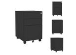 Vidaxl Armadio Per Archiviazione Con Rotelle Antracite 39X45X60 Cm In Acciaio - Armadi Per Archiviazione