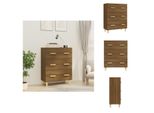 Vidaxl Credenza Marrone Effetto Rovere 70X34X90 Cm Materiale Legno - Credenze