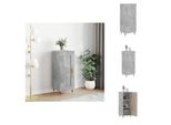 Vidaxl Credenza Grigio Cemento 34,5X34X90 Cm In Legno - Credenze