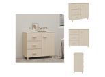 Vidaxl Credenza Hamar Marrone Miele 90X40X80 Cm Pino Massiccio - Credenze