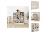 Vidaxl Libreria/Divisorio Bianco 104X33,5X110 Cm In Legno Di Pino Massiccio - Librerie E Scaffali
