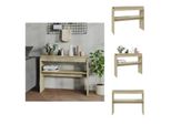 Vidaxl Consolle Rovere Sonoma 102X30X80 Cm Materiale A Base Di Legno - Tavoli Laterali
