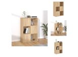 Vidaxl Armadio Portaoggetti Rovere Sonoma 60X29,5X90 Cm Materiale Legno - Librerie E Scaffalature