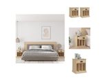 Vidaxl Comodini 2 Pezzi Rovere Sonoma 43X36X50 Cm - Comodini