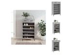 Vidaxl Armadio Per Scarpe Grigio Cemento 60X35X105 Cm Materiale A Base Di Legno - Armadi