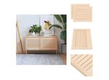 Vidaxl Ante Dell'armadio A Doghe 2 Pezzi 39,5X49,4 Cm In Legno Massiccio - Ante Dell'armadio