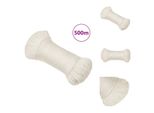 Vidaxl Corda Da Lavoro Bianca 3 Mm 500 M In Polipropilene - Corde